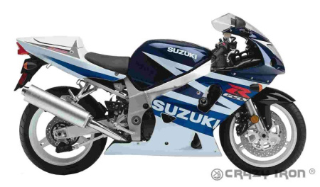 Изображение Слайдеры для Suzuki GSX R 600 / GSX R 750 01-03 CRAZY IRON 2020