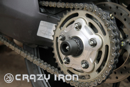 Изображение Слайдеры в ось заднего колеса для Ducati (список моделей в описании) CRAZY IRON 6042