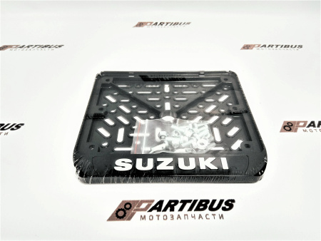 Изображение Рамка для номера мотоцикла нового образца Suzuki 19х14см