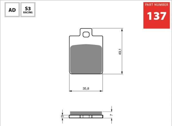 Изображение Тормозные колодки Gold Fren S3 137 (FA260)