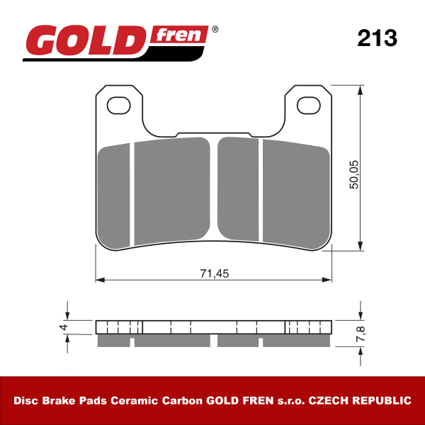 Изображение Тормозные колодки Gold Fren S33 213 (FA379)