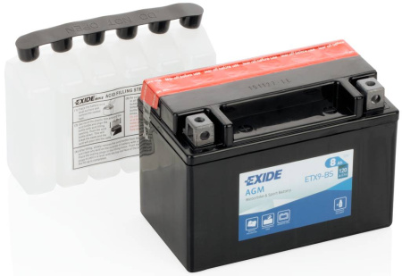 Изображение Exide ETX9-BS Аккумулятор, аналог YTX9-BS
