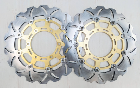 Изображение Tarazon ZC936 Передние тормозные диски Suzuki пара, золотые