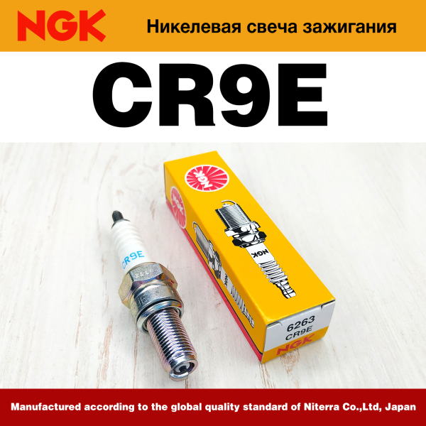 Изображение Свеча зажигания NGK CR9E (6263)