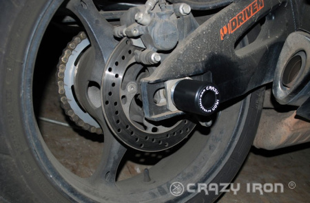 Изображение Слайдеры в ось заднего колеса для Suzuki GSX R600 / GSX R 750 06-10 CRAZY IRON 2013