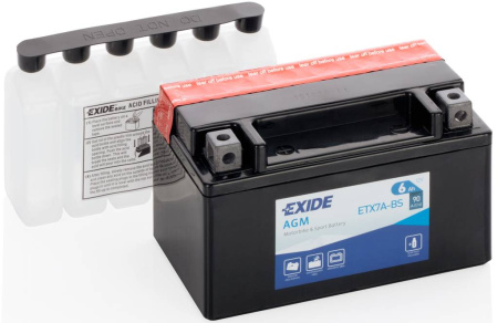 Изображение Exide ETX7A-BS Аккумулятор, аналог YTX7A-BS