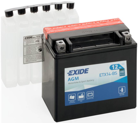 Изображение Exide ETX14-BS Аккумулятор, аналог YTX14-BS
