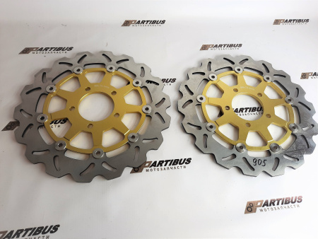 Изображение Tarazon ZC905 Передние тормозные диски Suzuki пара, золотые
