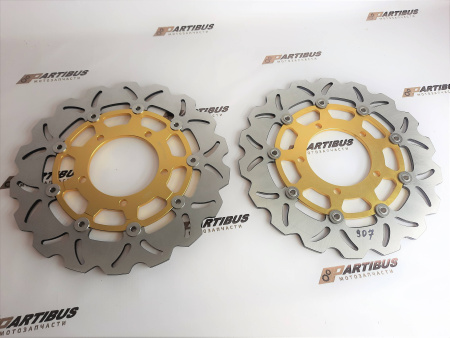 Изображение Tarazon ZC907 Передние тормозные диски Suzuki пара, золотые